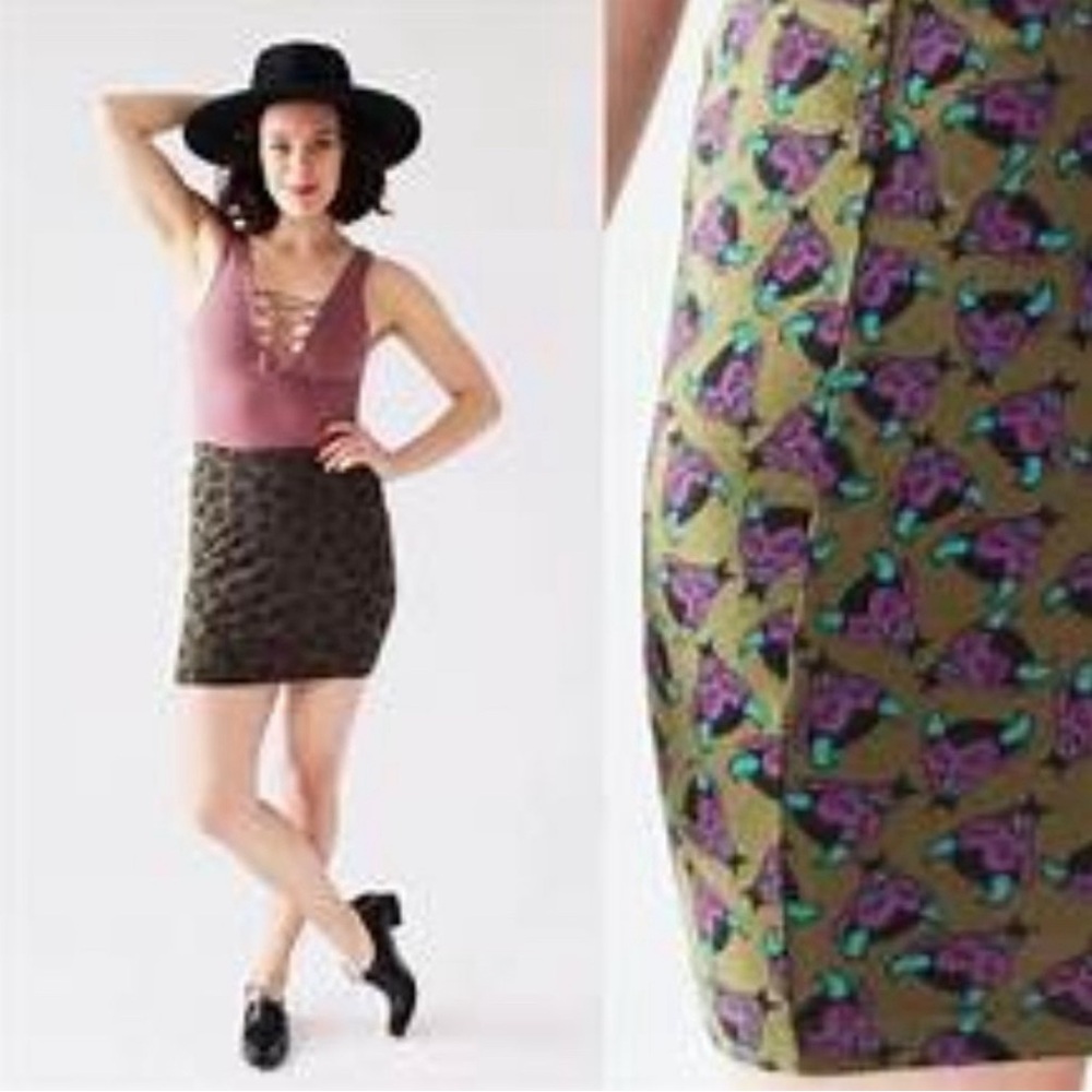 Rare Vintage Betsey Johnson Devil Print Skirt